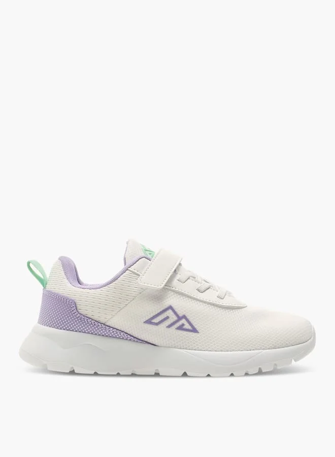 Girls Colourblock Sports Shoes With Hook And Loop Closure