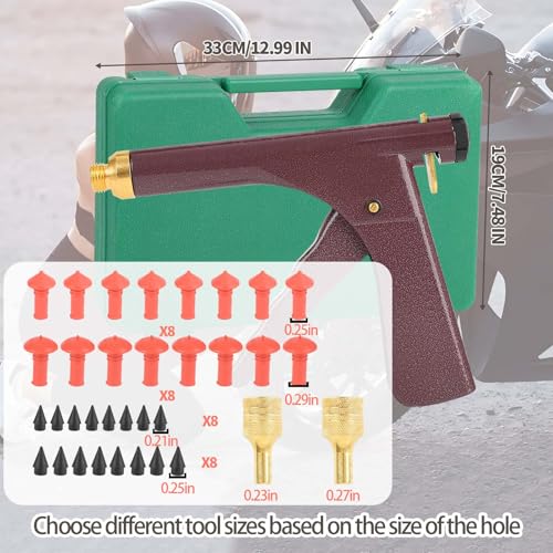 Medduw Motorcycle tire Repair kit, tire Repair Mushroom Plug Universal Tire Repair Tools to Fix Punctures and Plug Flats Patch Kit for car Motorcycle, ARB，ATV, Tractor, Trailer - Image 4