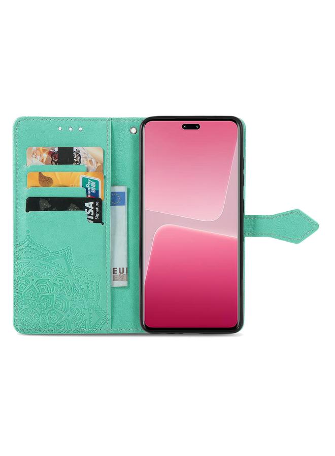 erorex Case For Xiaomi 13 Lite Mandala Flower Embossed Horizontal Flip Leather Phone Case - Image 3