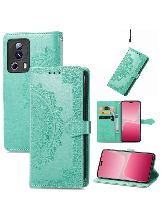 erorex Case For Xiaomi 13 Lite Mandala Flower Embossed Horizontal Flip Leather Phone Case - Image 1