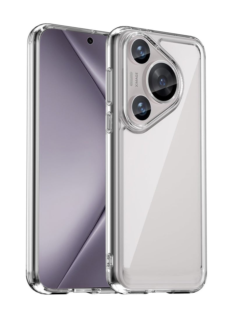 Techie حافظة TPU شفافة لهاتف Huawei Pura 70 Pro 5G / Huawei Pura 70 Pro+ 5G | زوايا ناعمة، نحيفة، مضادة للصدمات، غطاء شفاف مضاد لبصمات الأصابع - Image 1