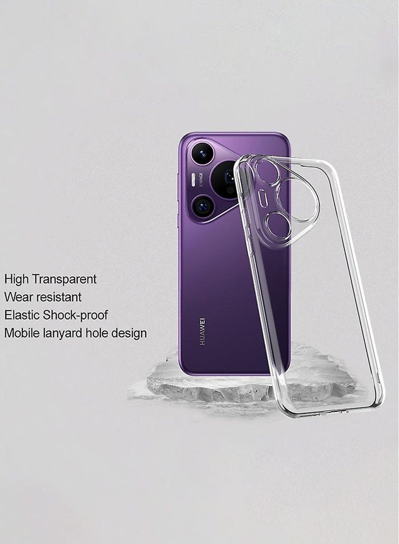 Techie حافظة TPU شفافة لهاتف Huawei Pura 70 Pro 5G / Huawei Pura 70 Pro+ 5G | زوايا ناعمة، نحيفة، مضادة للصدمات، غطاء شفاف مضاد لبصمات الأصابع - Image 3