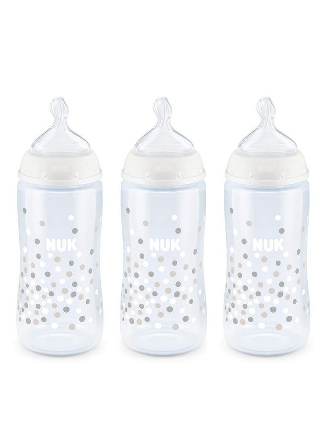 NUK Perfect Fit Baby Bottle, Dots, 3 Count (Pack Of 1 ) - Image 1