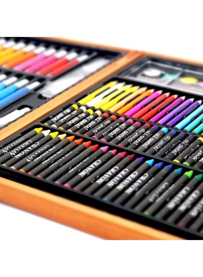 ARTISTIC 150 Piece Drawing Set, Kids Art Set for Drawing and Painting with Oil Pastel Watercolor Pencil for Girls and Boys, Professional Coloring Set for Kids Beginners and Adults - Image 5