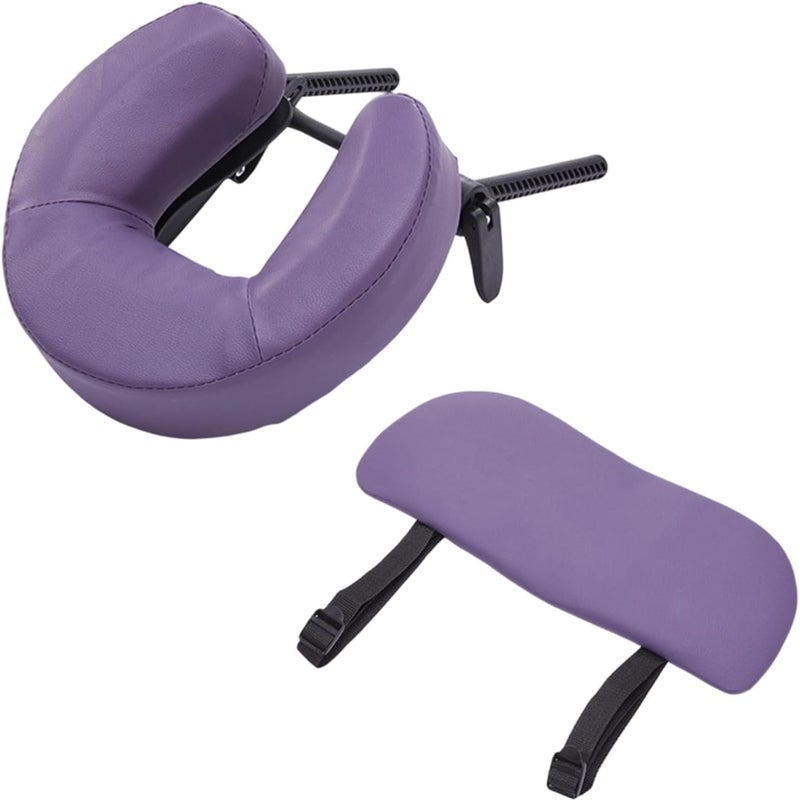 Beauty Bed Pillow with Soft PU Layer Contoured Design for Face Lightweighted Massage Table Accessory Face Massage Tray Pillow Face Tray - Image 1