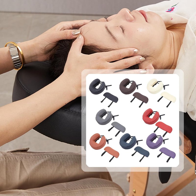 Beauty Bed Pillow with Soft PU Layer Contoured Design for Face Lightweighted Massage Table Accessory Face Massage Tray Pillow Face Tray - Image 3