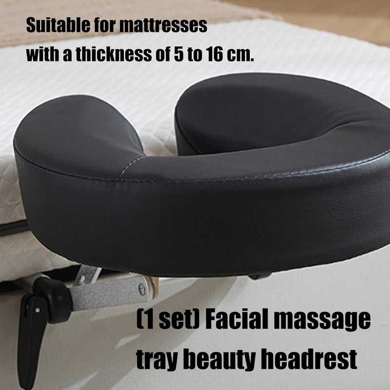 Beauty Bed Pillow with Soft PU Layer Contoured Design for Face Lightweighted Massage Table Accessory Face Massage Tray Pillow Face Tray - Image 5