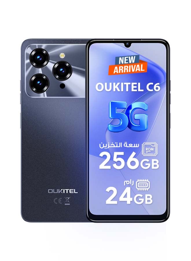 أوكيتل C6 ثنائي الشريحة أسود 8+16 جيجابايت RAM 256 جيجابايت 5G - نسخة الشرق الأوسط - Image 1