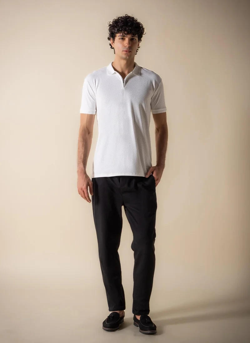 شايبس SLIM TEXTURED POLO SHIRT
