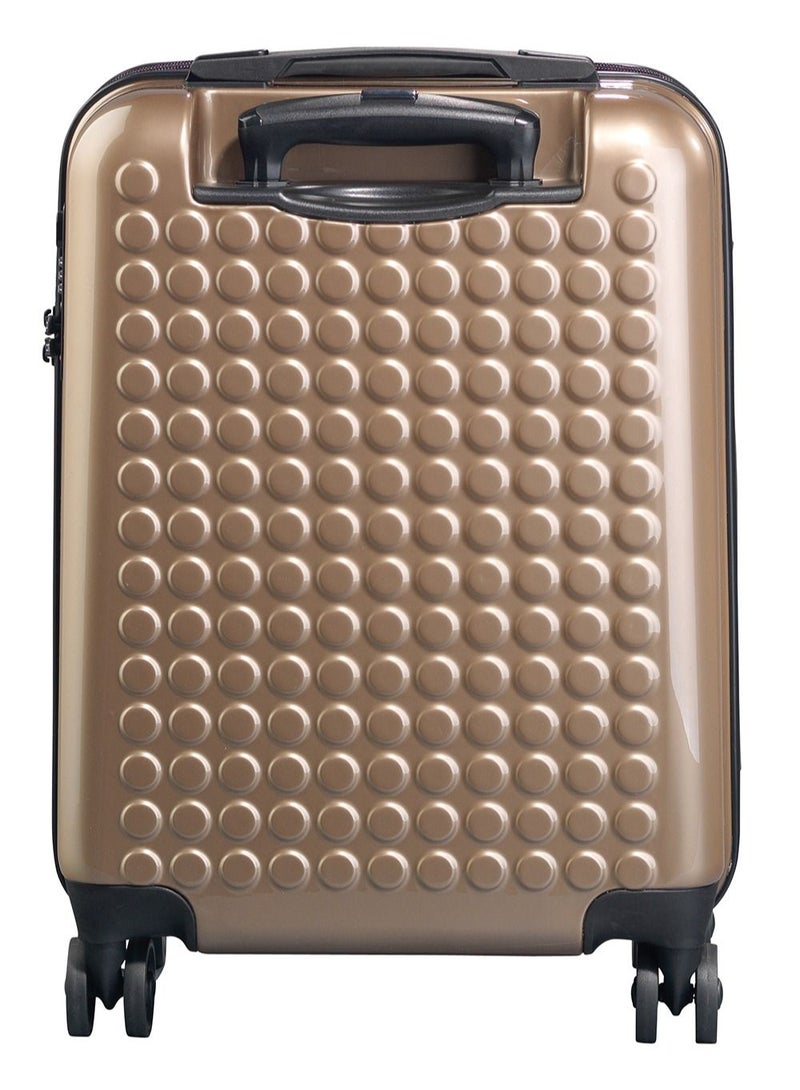 DOT-DROPS Chapter 2 PC Hardside Suitcase Trolley Carry-on Luggage 55 cm Cabin Champagne - Image 3