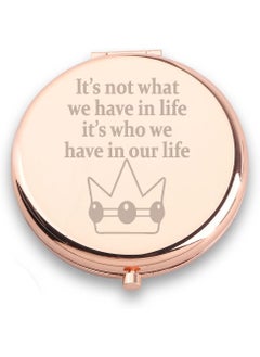 WUSUANED WUSUANED Princess Crown Makeup Mirror Game Character Inspired Mirror Peach Fan Gift Game Princess Gift (Princess Crown Mirror) 