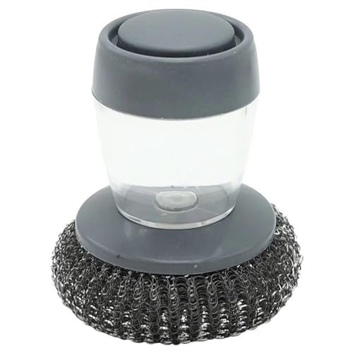 Gopendra Bowl Cleaning Sponge, Press Liquid Sponge Cleaning, Household Pot Washing Sponge, Ball Washing Tool Refillable Pans Kitchen Utensils Accessories (Wire Scrub) - Image 1