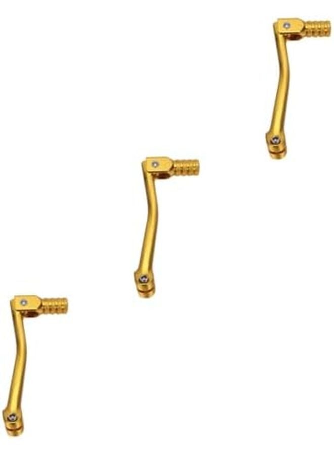 VALICLUD 3pcs Golden CNC Aluminum Gear Lever for Motorcycles ATVs Easy Install - Image 1