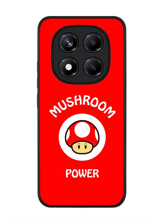 Stylizedd For Xiaomi Redmi Note 14 Pro 5G / X7 5G Case,Slim fit Camera Protection, Shockproof Thin Phone cover  - Mushroom Power - Image 1