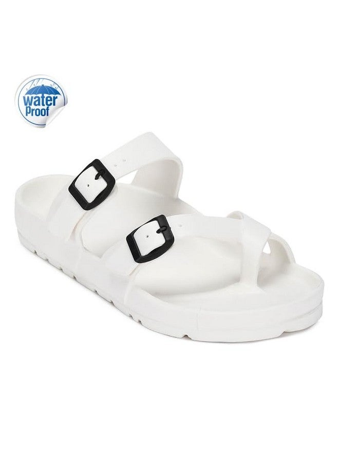 PARAGON K3408G Slippers for Men | Comfortable, Lightweight, Durable Flip Flops with Rubberised EVA Sole | Easy Washable Slip Ons | Ideal for Everyday Use White - Image 2