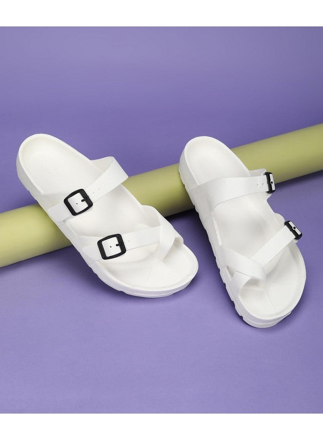 PARAGON K3408G Slippers for Men | Comfortable, Lightweight, Durable Flip Flops with Rubberised EVA Sole | Easy Washable Slip Ons | Ideal for Everyday Use White - Image 3