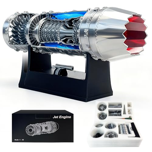 HI-REEKE HIREEKE Jet Engine Model Kit J35 Aircraft Turbofan Engine Model 3D Printing Toy for Teen - Image 1