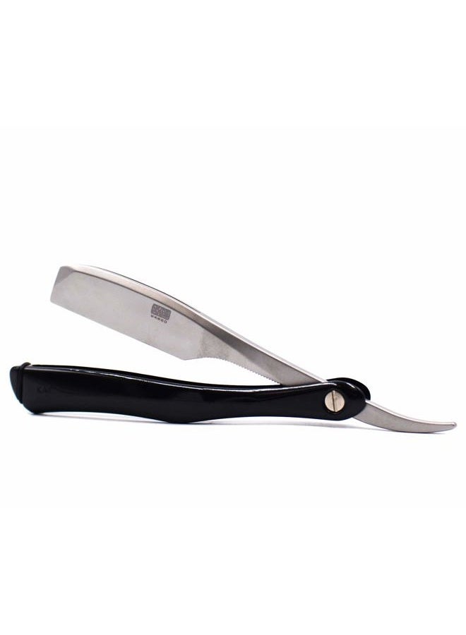 Kai Cutlery Kai Kasho Captain Japanese Professional Folding Straight Edge Barbering Razor with Leather Case - 20 Kai Captain Titan Blades Included - Also Compatible with Feather Artist Club Blades - Image 4