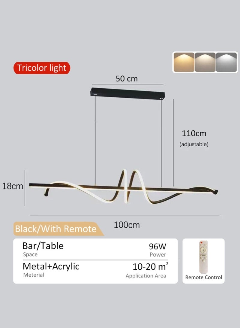 Trending Lights Adjustable Three-Color Temperature decoration lights Chandelier led lights modern lighting ceiling lights With remote control Modern and simple Applicable to living room, Dining room - Image 5
