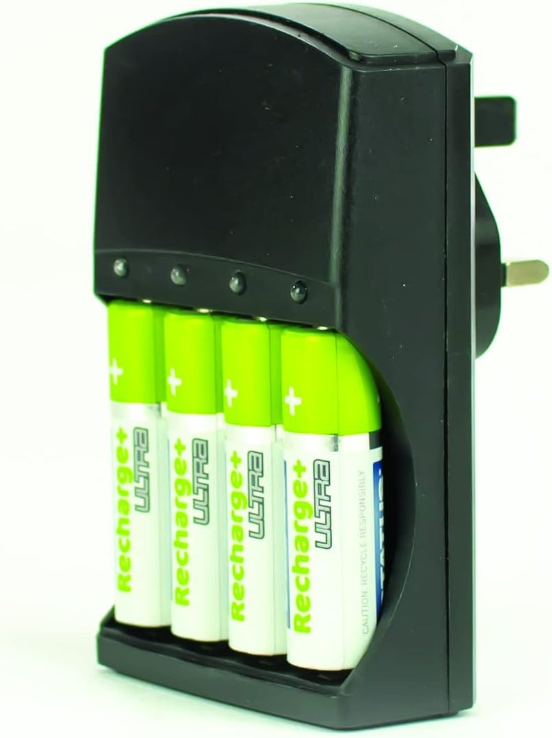 Status Battery Charger Black | Universal Battery Charger AA, AAA and 9V | Charges up to 4 Batteries | SBCB1PKB6 - Image 4