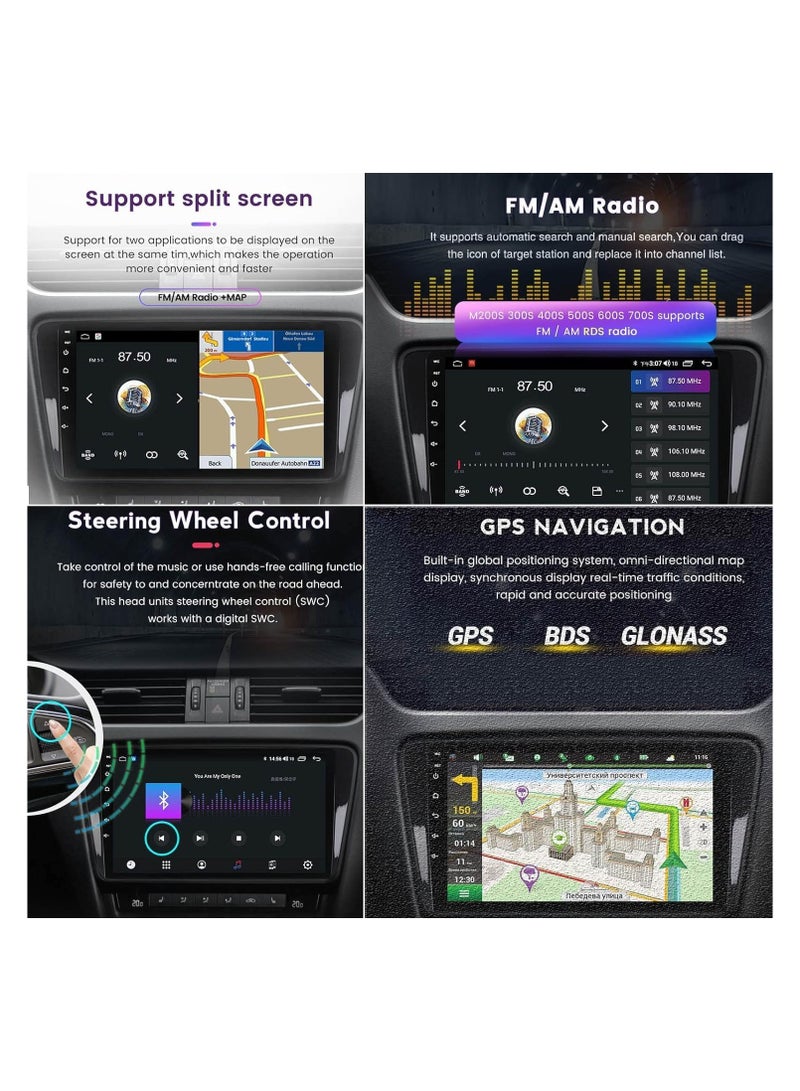 شيزا ستار ستيريو سيارة أندرويد لسيارة جيب باتريوت كومباس راديو 2017 2018 2019 1 جيجابايت رام 32 جيجابايت روم 9 بوصة ميرورلينك واي فاي BT، شاشة تعمل باللمس IPS مع كاميرا AHD متضمنة - Image 3