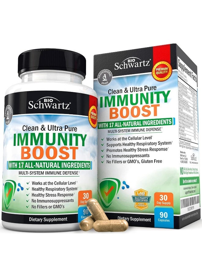 (90 Capsules) - Immunity Boost Supplement with Elderberry, Vitamin A, Echinacea & Zinc - Once Daily Multi-System Immune Defence - Promotes Healthy Stress Response - Supports a Healthy Respiratory System - pzsku/ZBF13B344107D5E70DCCCZ/45/_/1741000342/28b0662d-5810-4a33-a28a-922c5acaf6cd