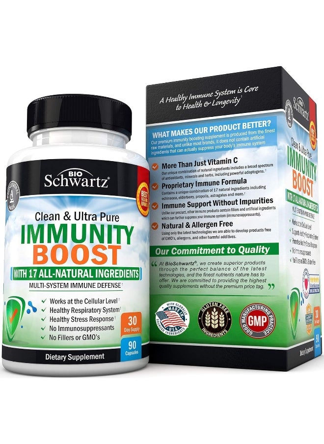 (90 Capsules) - Immunity Boost Supplement with Elderberry, Vitamin A, Echinacea & Zinc - Once Daily Multi-System Immune Defence - Promotes Healthy Stress Response - Supports a Healthy Respiratory System - pzsku/ZBF13B344107D5E70DCCCZ/45/_/1741000386/2d639cd3-ebfb-4d1b-896c-e7b143621154