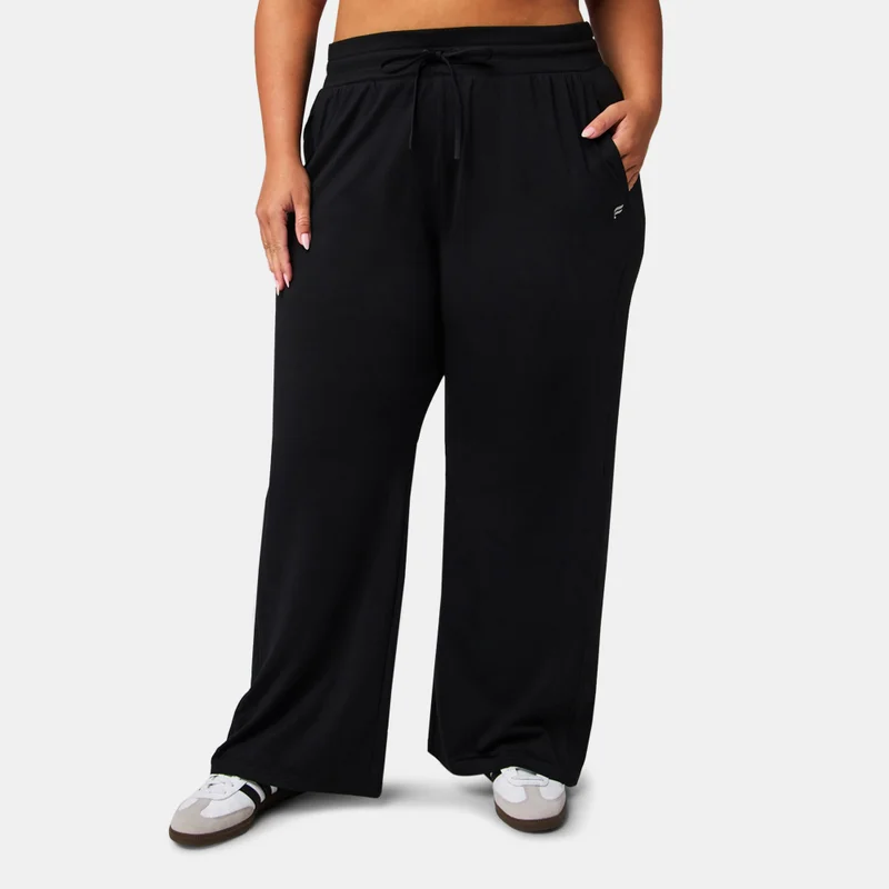Fabletics Black Women's Cloud Jersey Wide Leg Pants for Women | Best Price UAE