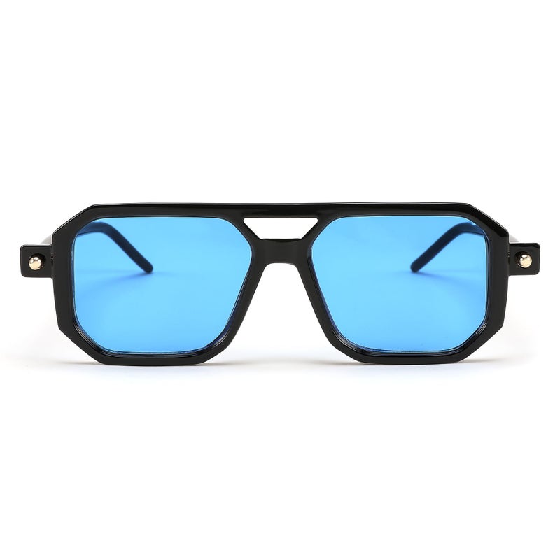 FEISEDY Vintage Square 70s Flat Aviator Sunglasses Women Men Classic Retro Stylish Frame UV400 Sunglasses B2622 - Image 2
