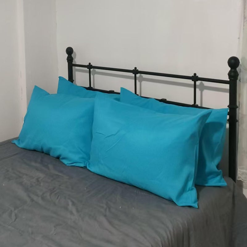 LEISUREWEEK Premium Queen Pillowcases 4 Pack - Blue Standard - Ultra Soft 1800 Thread Count Microfiber- Double Brushed - Allergies Free - Wrinkle Resistant Pillowcase - Image 4