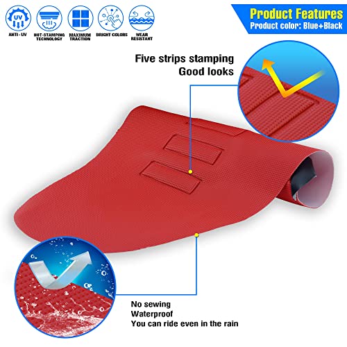 MCHMFG غطاء مقعد ناعم عالمي من MCHMFG بتصميم الماس للدراجات النارية والدراجات الترابية MX كروس إندورو أحمر - Image 3