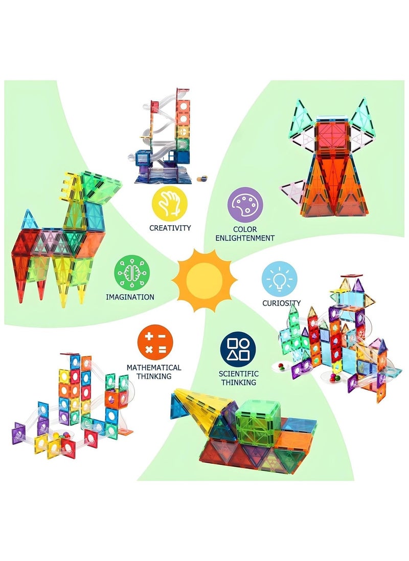 Toys - Magnet Building Blocks Set 97pcs Magnetic Magnet Toys for Kids Children Mini Bricks for Boys Girls 3 Years Old and Up Birthday Gifts - Image 1