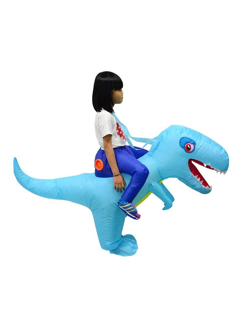 Factory Price بدلة ديناصور قابلة للنفخ للأطفال - زرقاء - Image 2