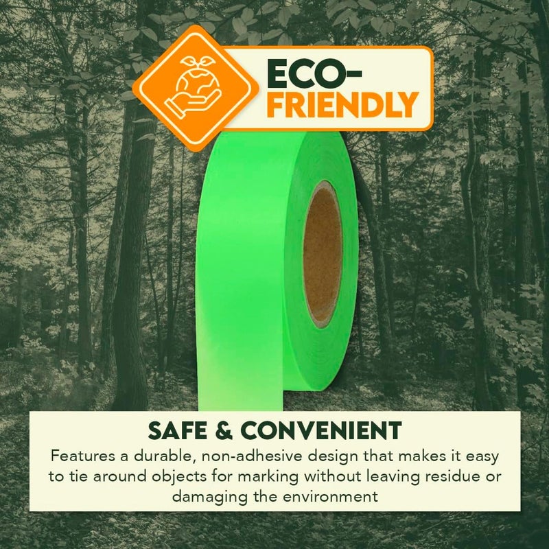 SE Halloween Christmas Large Events High Visibility HV Neon Marking Ribbons Parties and Boundary Marking Group Creation Arts and Crafts Usage 5 PC  ESF20365 - Image 3