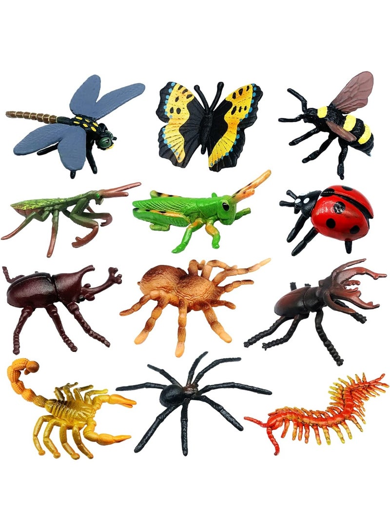 12 قطعة من العاب الحشرات المزيفة للاطفال - Image 1