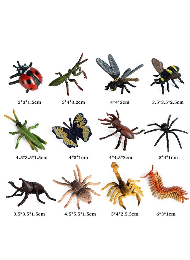 12 قطعة من العاب الحشرات المزيفة للاطفال - Image 2