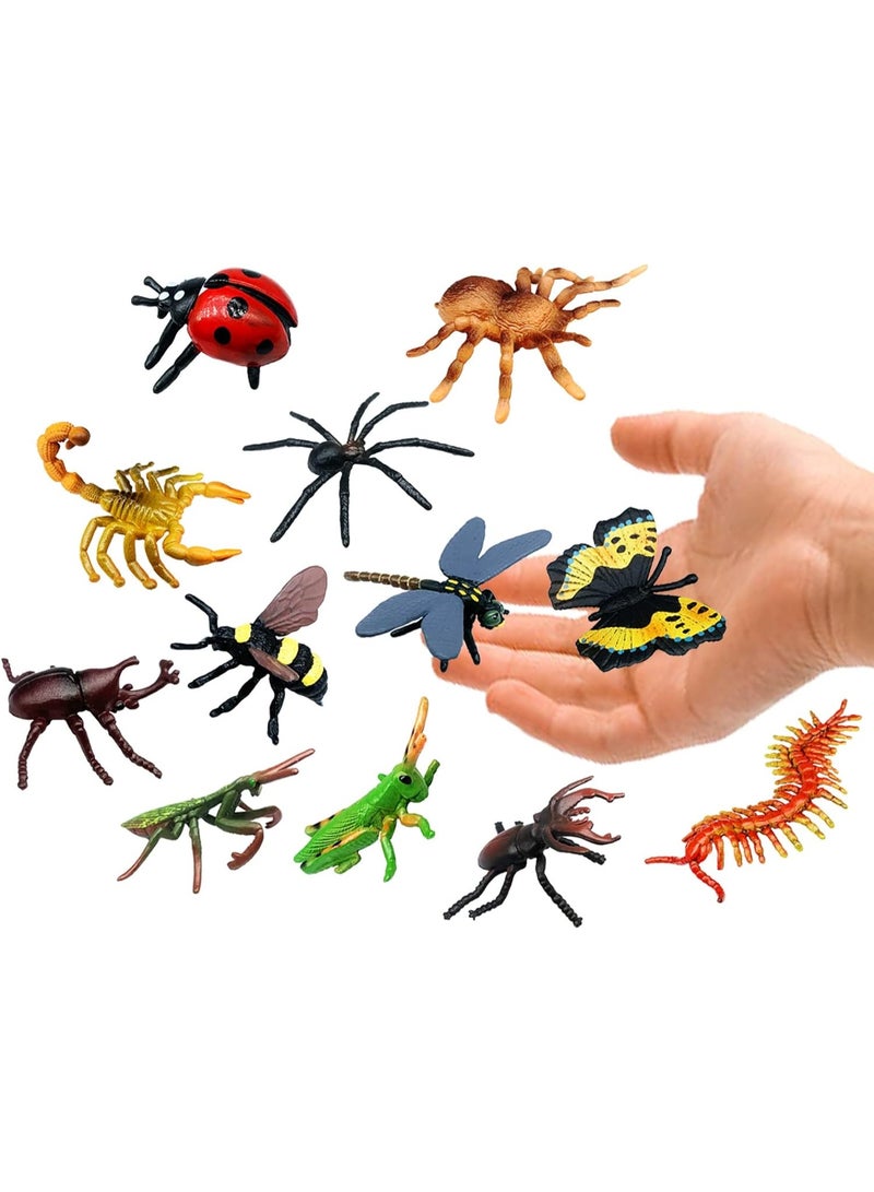 12 قطعة من العاب الحشرات المزيفة للاطفال - Image 3