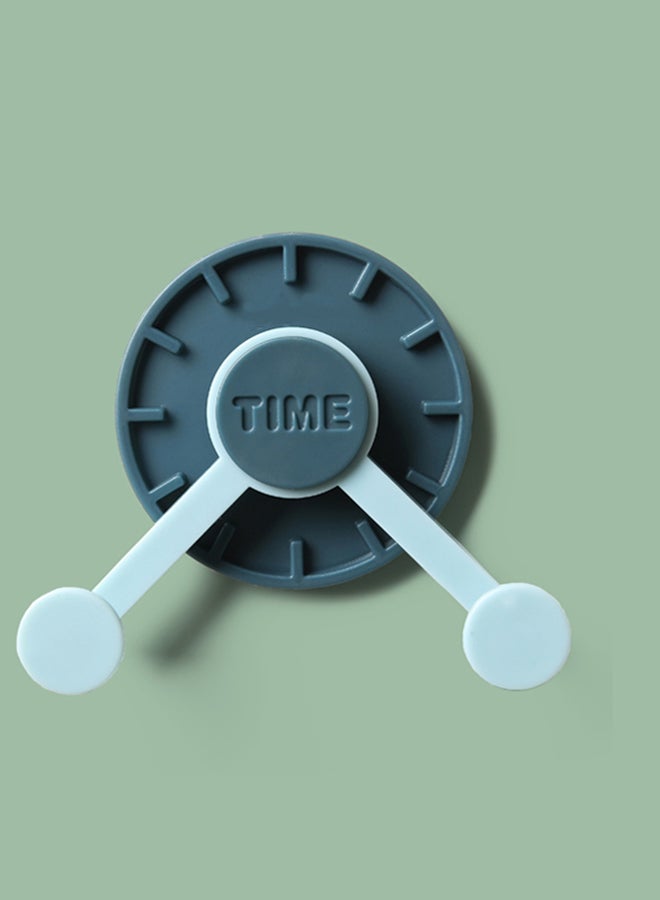 NIBEMINENT Multi Purpose Creative Clock Hook Dark Blue 5x7.3cm  - Image 1
