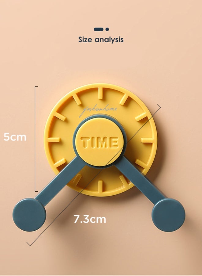NIBEMINENT Multi Purpose Creative Clock Hook Dark Blue 5x7.3cm  - Image 5