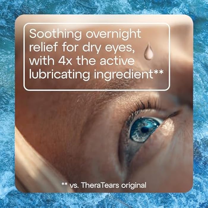 TheraTears Liquid Gel Nighttime Lubricating Eye Drops for Dry Eyes, Single-Use Vials, 30 Count - Image 3