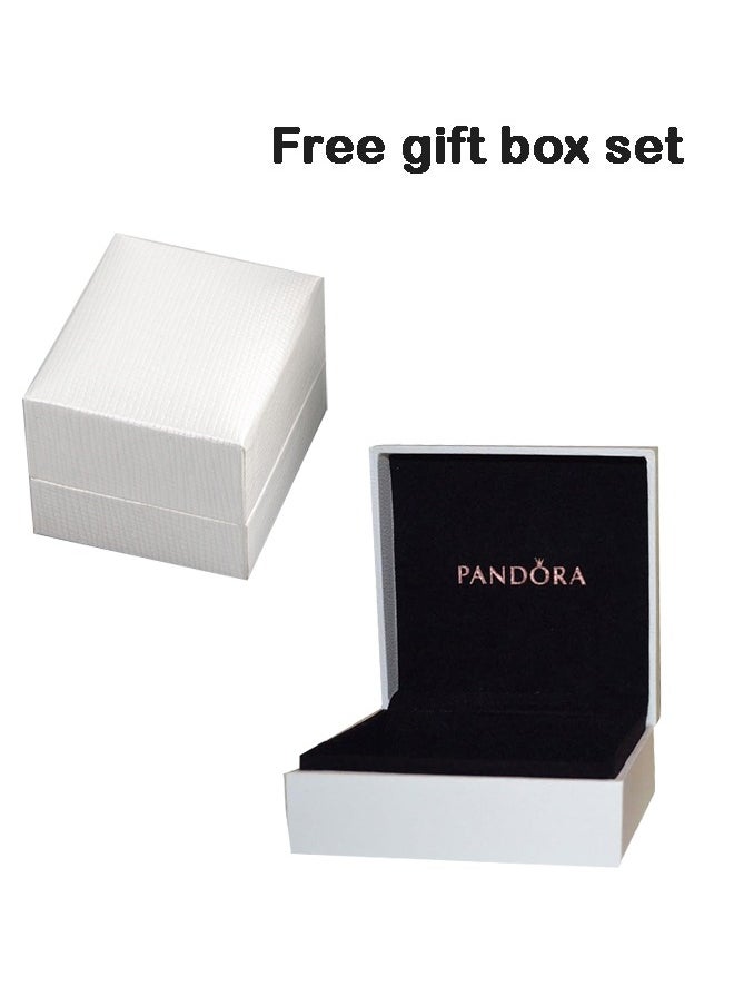 Pandora Violet - Pandora women's ring rose gold diamond ring exquisite and fashionable (size: 54) - Image 1