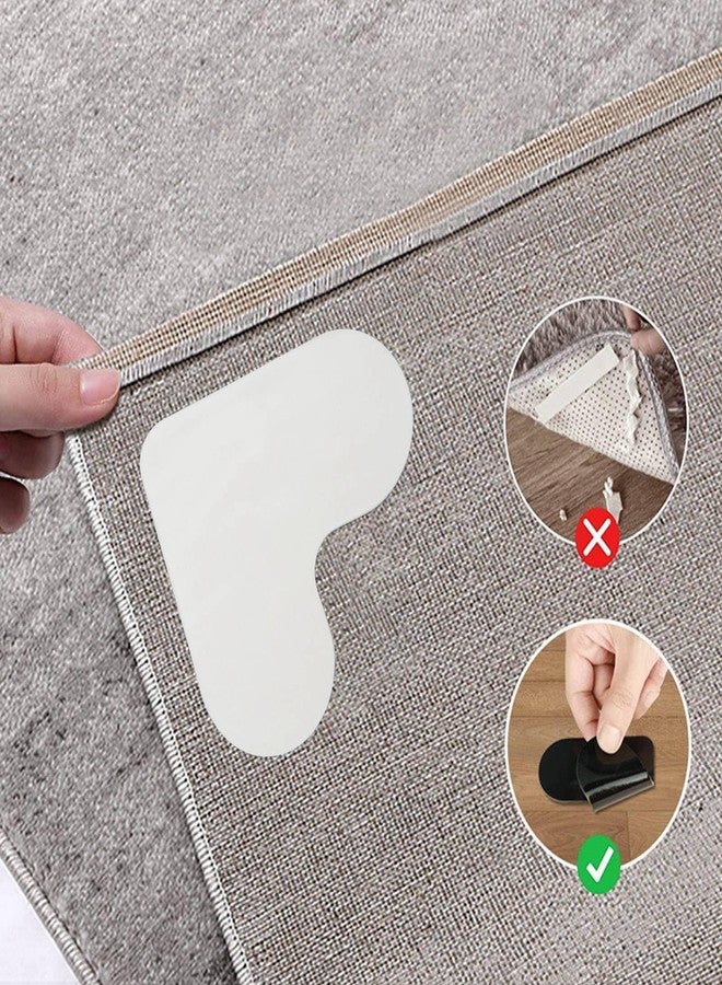 Betued 8pcs Rug Sticker Pad, Washable Reusable Heart Shaped Carpet Tape for Hardwood Floors and Tile, Non Slip Grip, Wide Range of Use, Cute and Exquisite - Image 5