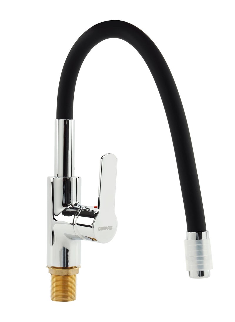 GEEPAS Geepas Single Lever Sink Mixer- GSW61145, High Quality Brass Deck Mounted Tap for Kitchen and Bathroom, Durable Solid Metal Lever Handle, Ceramic Cartridge,  Leak-Proof, Solid Handle and Silicone Rubb  - Image 2