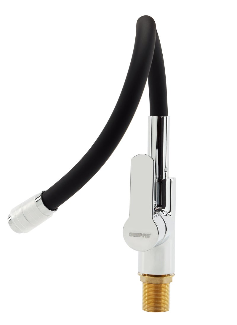 GEEPAS Geepas Single Lever Sink Mixer- GSW61145, High Quality Brass Deck Mounted Tap for Kitchen and Bathroom, Durable Solid Metal Lever Handle, Ceramic Cartridge,  Leak-Proof, Solid Handle and Silicone Rubb  - Image 3