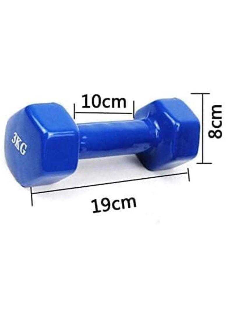 مجموعة من 2 دمبل للياقة البدنية - 2 × 3 كجم 2 × 3 كجم - Image 2