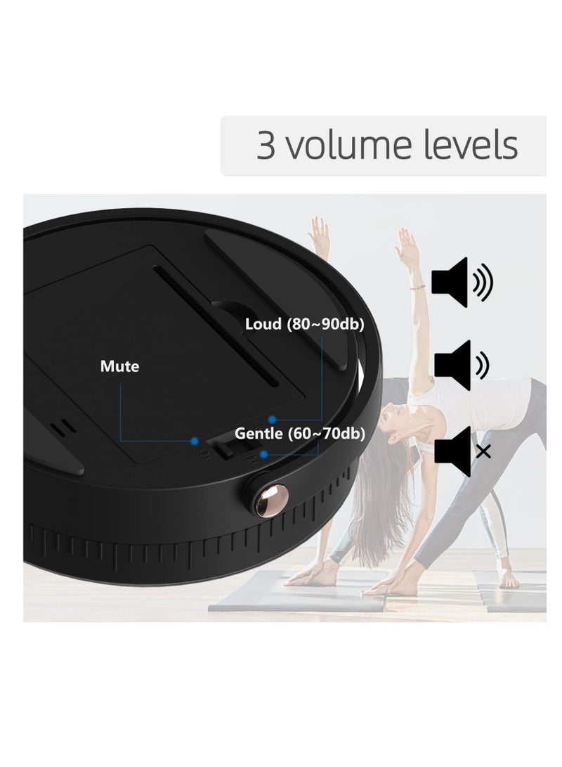 SYOSI Kitchen Timer for Cooking, Digital Timer for Countdown/up with Holder Legible and Bright Display Magnetic Timer with Loud & Adjustable Alarm for Gym, Classroom, Teacher, Kids, Workout (Black) - Image 4