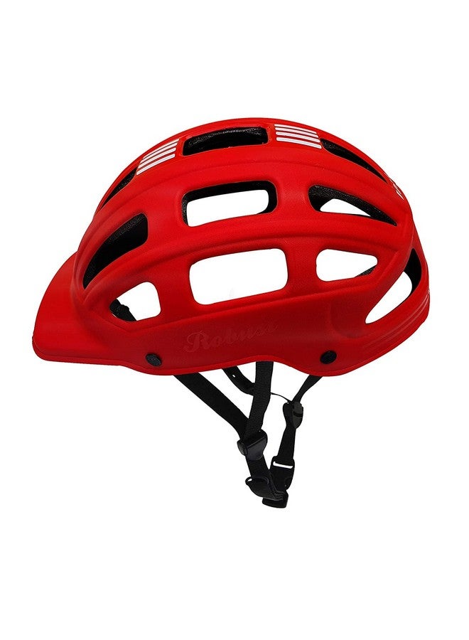 Jaspo Jaspo Sturdy Cycling Adjustable Multisport Helmet for Skateboarding & Skating Suitable for Kids, Boys and Girls up to 10 Years- Made in India (RED) - Image 1