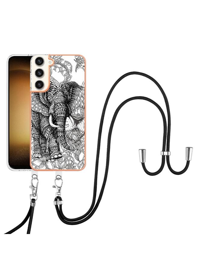 اس-توب جراب لهاتف Samsung Galaxy S23+ 5G مطلي بالكهرباء IMD مزدوج الجوانب مع حبل - Image 2