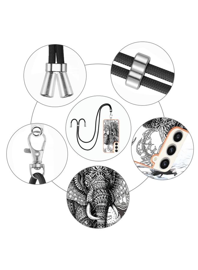 اس-توب جراب لهاتف Samsung Galaxy S23+ 5G مطلي بالكهرباء IMD مزدوج الجوانب مع حبل - Image 4