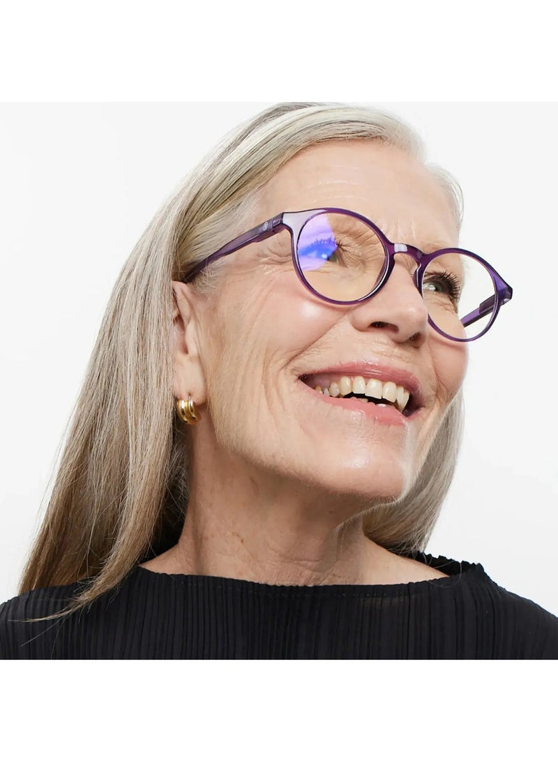 BARNER Le Marais Glossy Glossy Midnight Plum - Round Glasses - Image 2